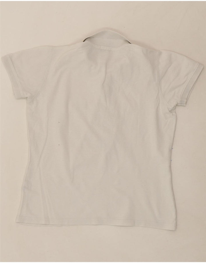AVIREX Womens Polo Shirt UK 14 Large White Cotton Vintage Avirex and Second-Hand Avirex from Messina Hembry 