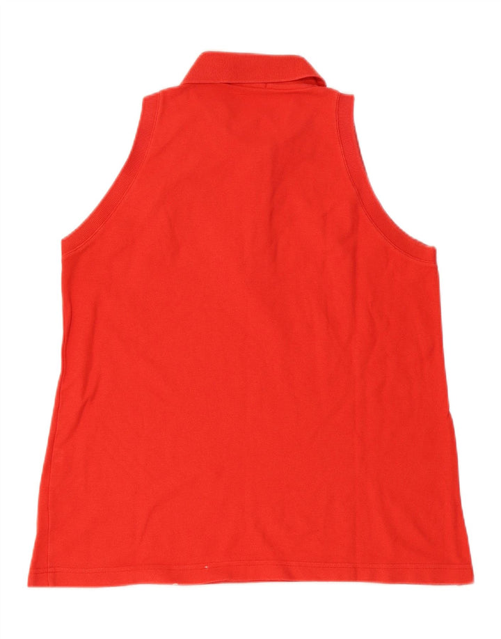 FILA ærmeløs poloshirt til kvinder IT 46 Stor rød bomuld