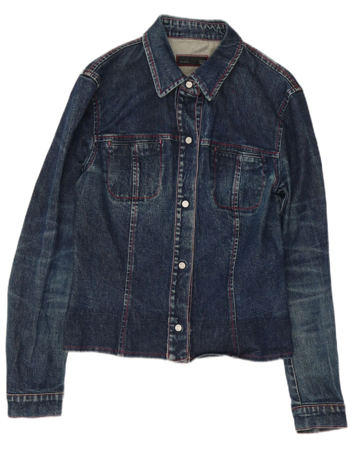 Gas Dame Denim Jacket UK 14 Large Blue