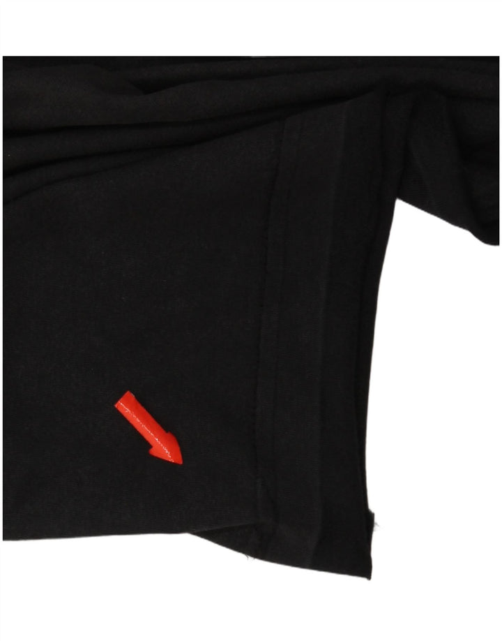 Fila Dame Grafisk T-Shirt Top UK 16 Stor Sort