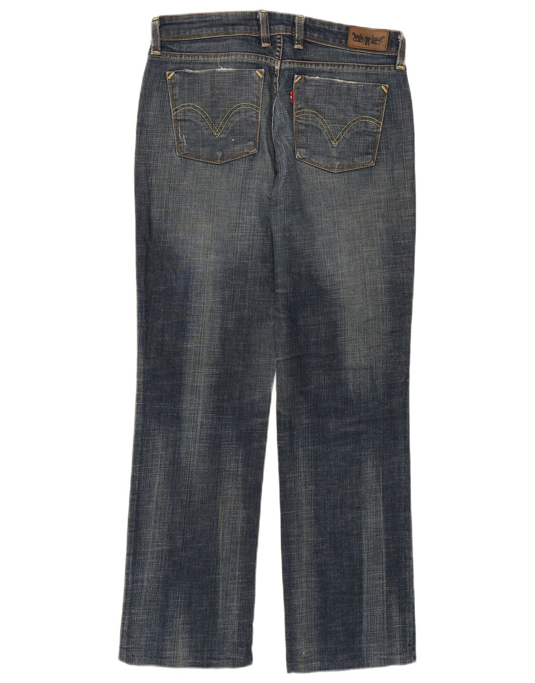 Levi's Dame 627 Straight Jeans W30 L27 Blå