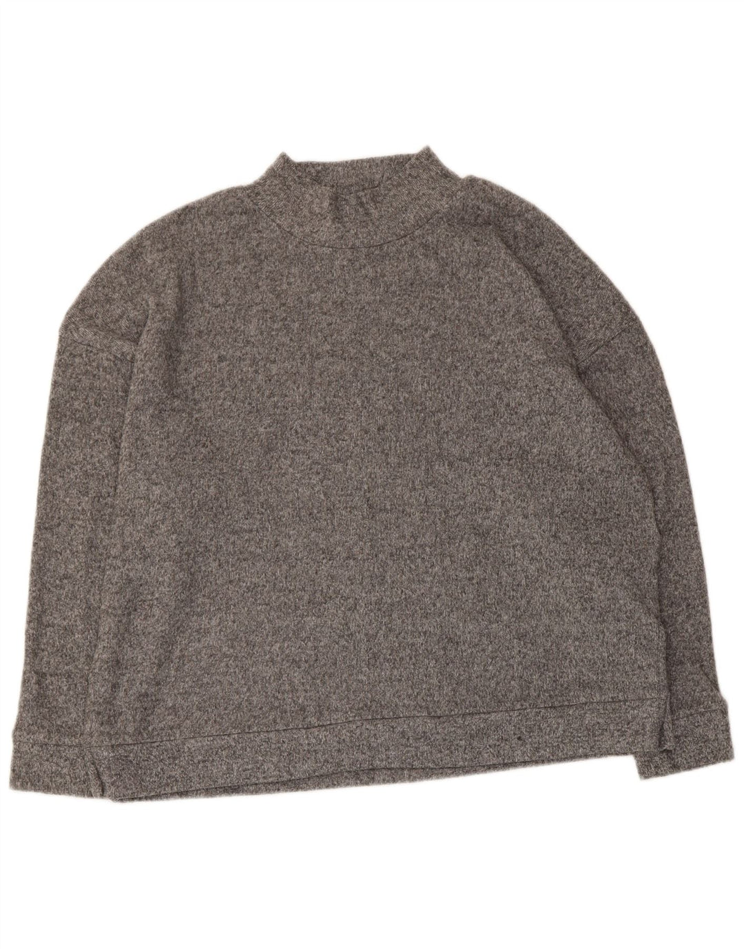 MARKS & SPENCER Dame Turtle Neck sweater UK 16 Large Grey Flecked