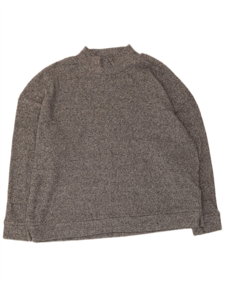 MARKS & SPENCER Dame Turtle Neck sweater UK 16 Large Grey Flecked