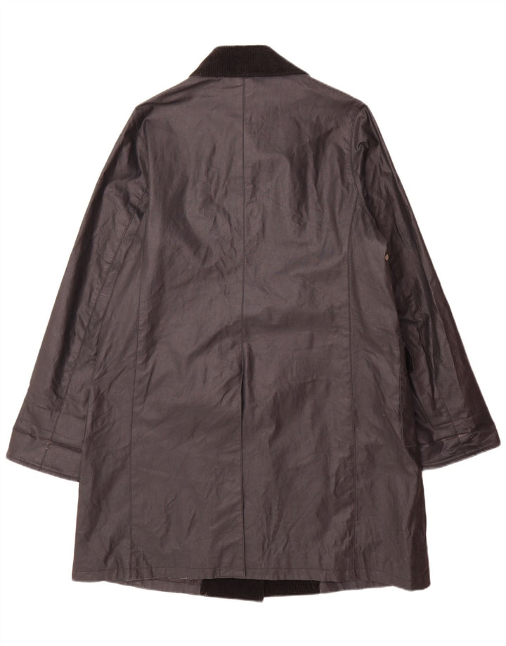 Mackintosh Dame Regnfrakke UK 14 Medium Sort Bomuld