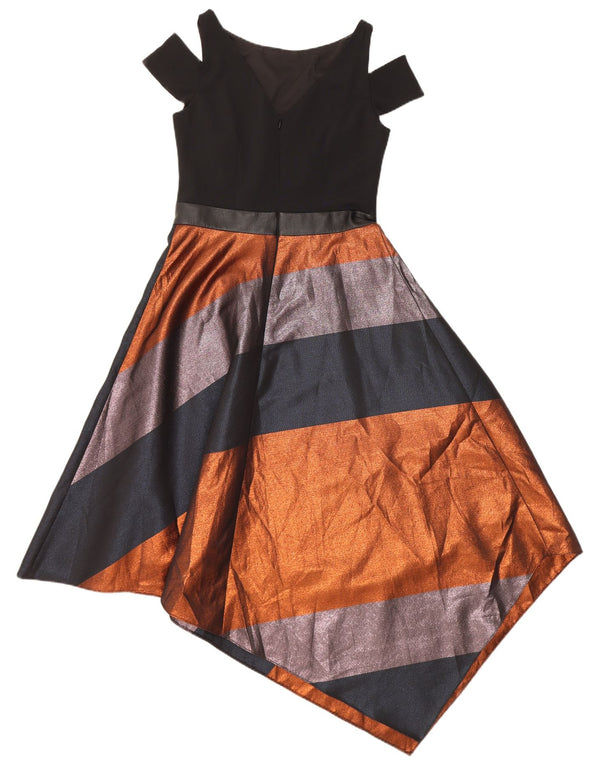 Coast Womens Asymmetrical Dress UK 10 Small Multicolor Colourblock