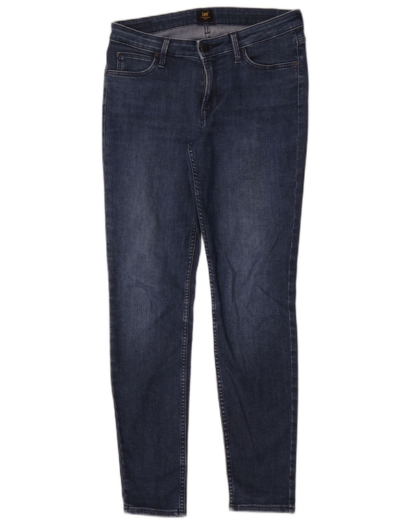 Lee Womens Scarlett Skinny Jeans W30 L30 Navy Blue Cotton