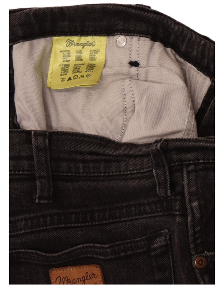 Wrangler Herre Texas Stretch Straight Jeans W38 L34 Grå Bomuld