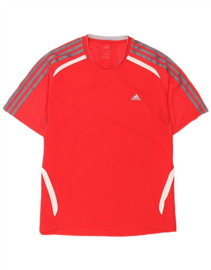 Adidas Kortærmet Regular T-Shirt Top Stor Rød Colourblock