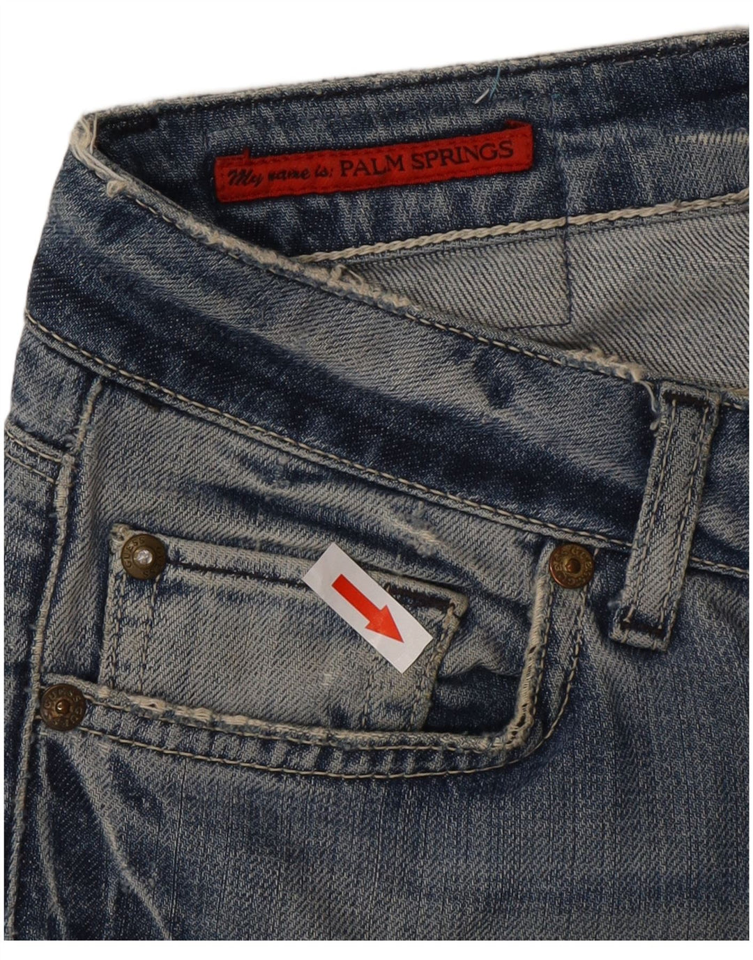 Guess lige damejeans W32 L27 blå bomuld