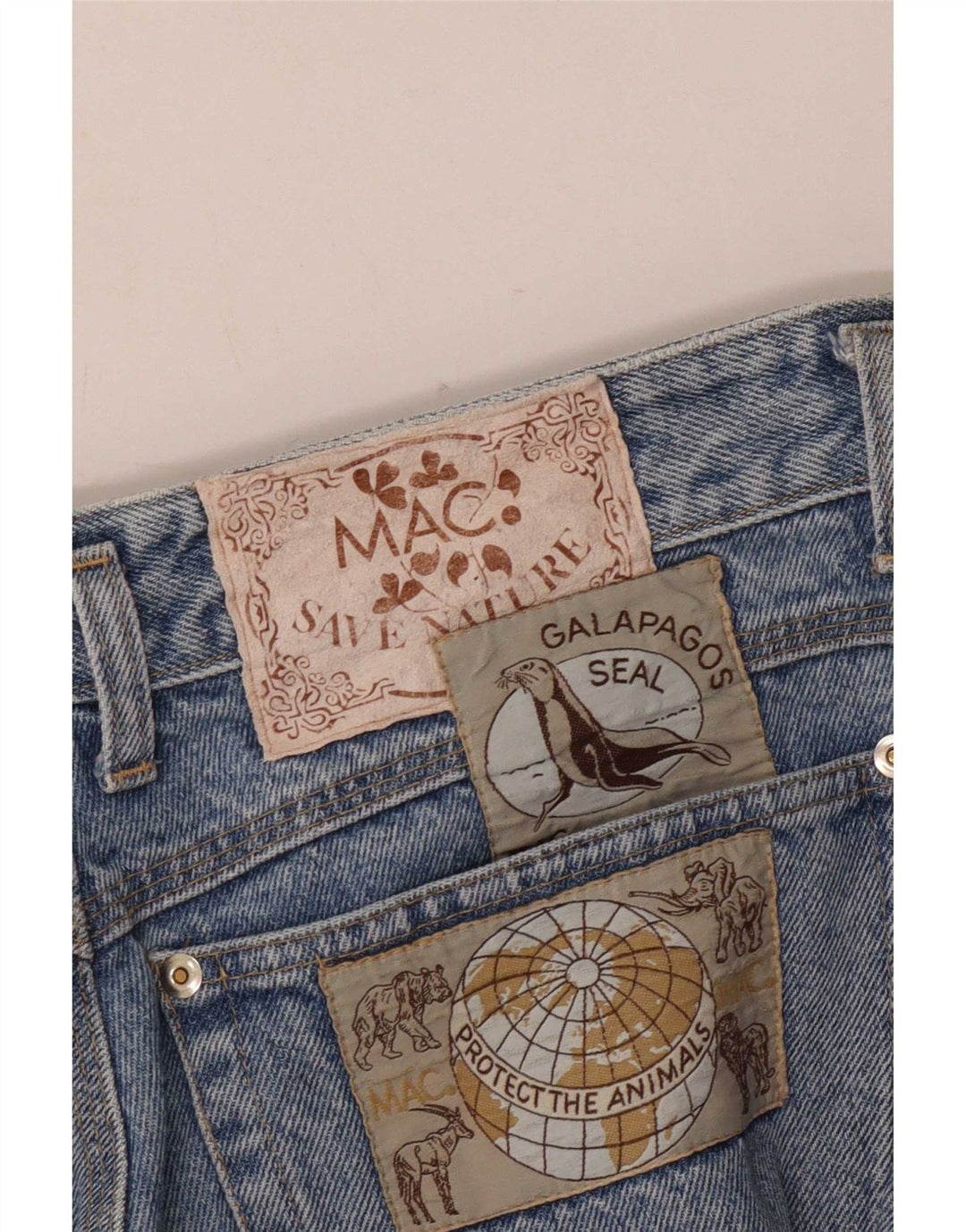 Mac Herre tilspidsede jeans W30 L30 Blå