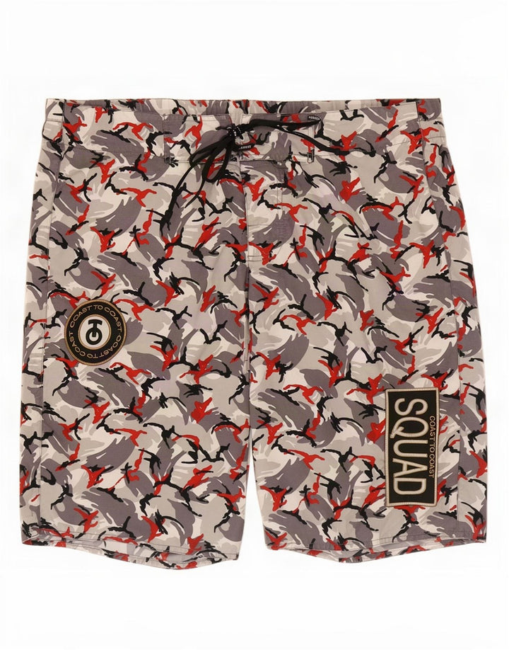 Coast Herre grafiske svømmeshorts XL Multifarvet Camouflage Polyester