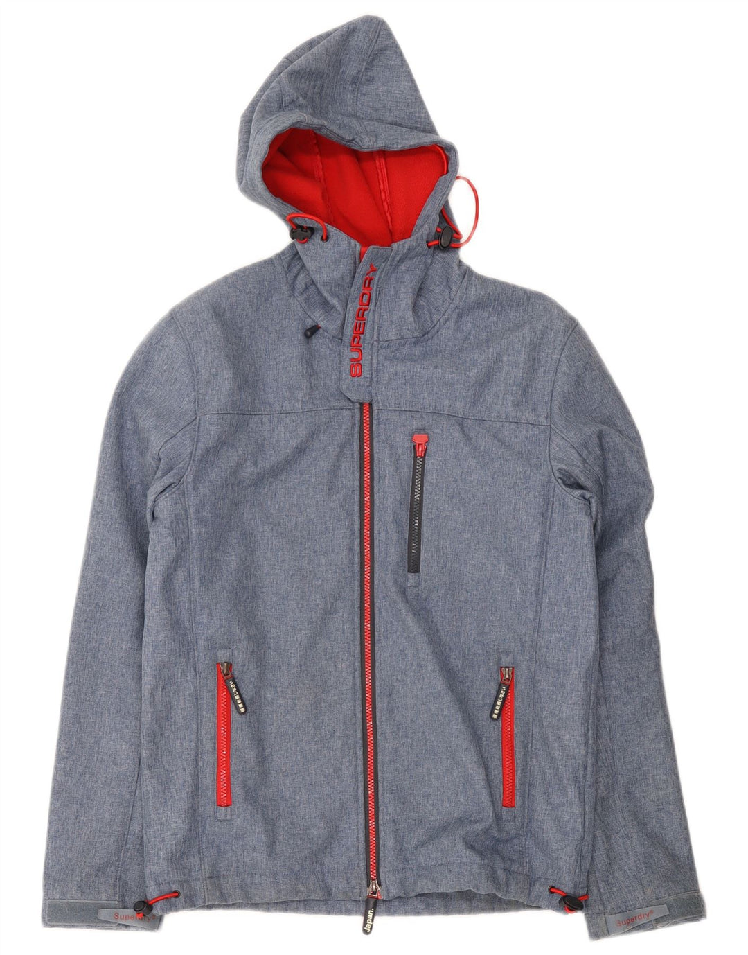 Superdry Windtrekker Graphic Windbreaker Jacket UK 38 Medium Blue