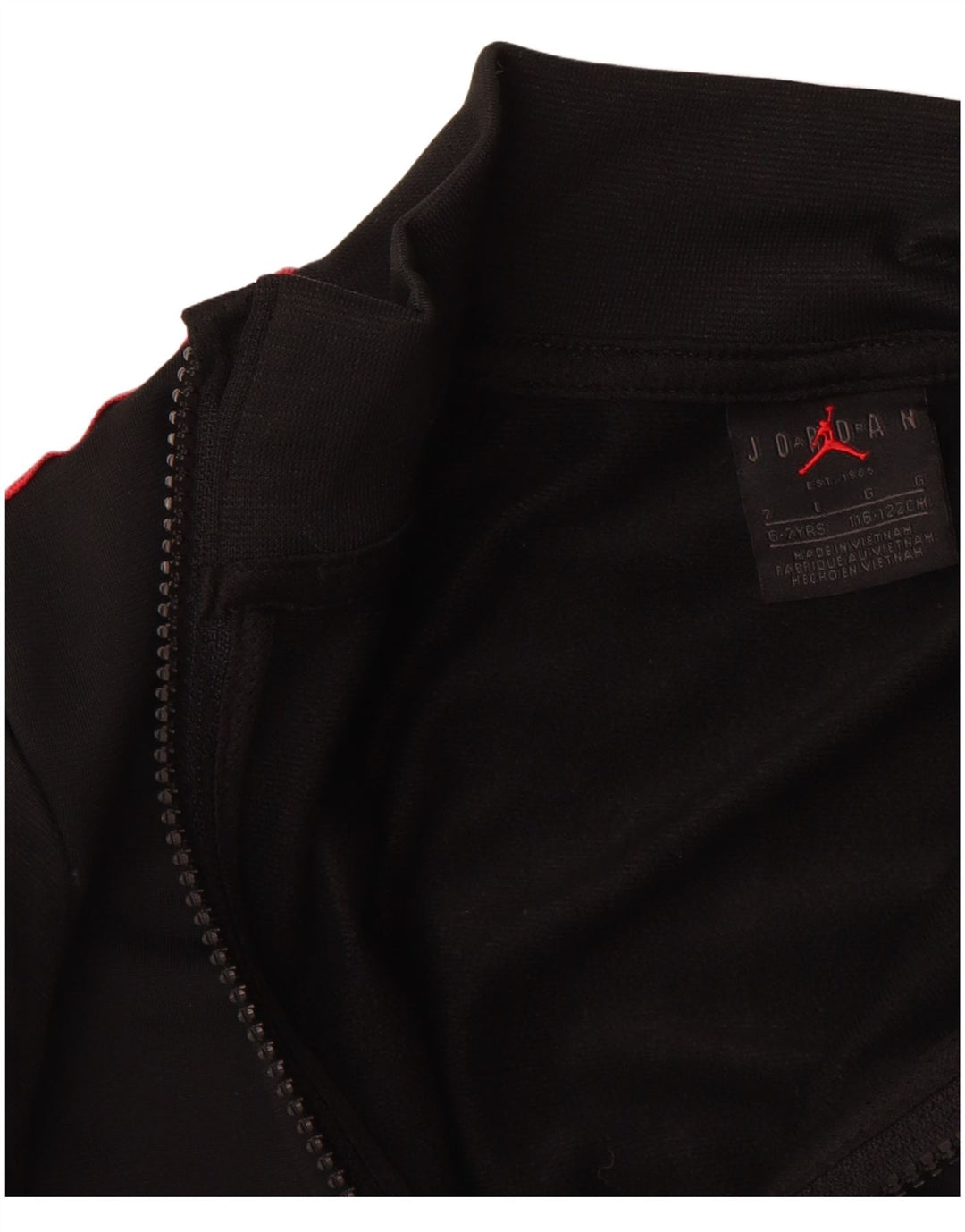 JORDAN drenge grafisk træningsdragt topjakke 6-7 år sort