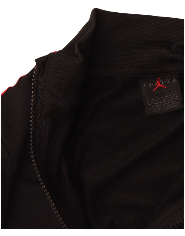 JORDAN drenge grafisk træningsdragt topjakke 6-7 år sort