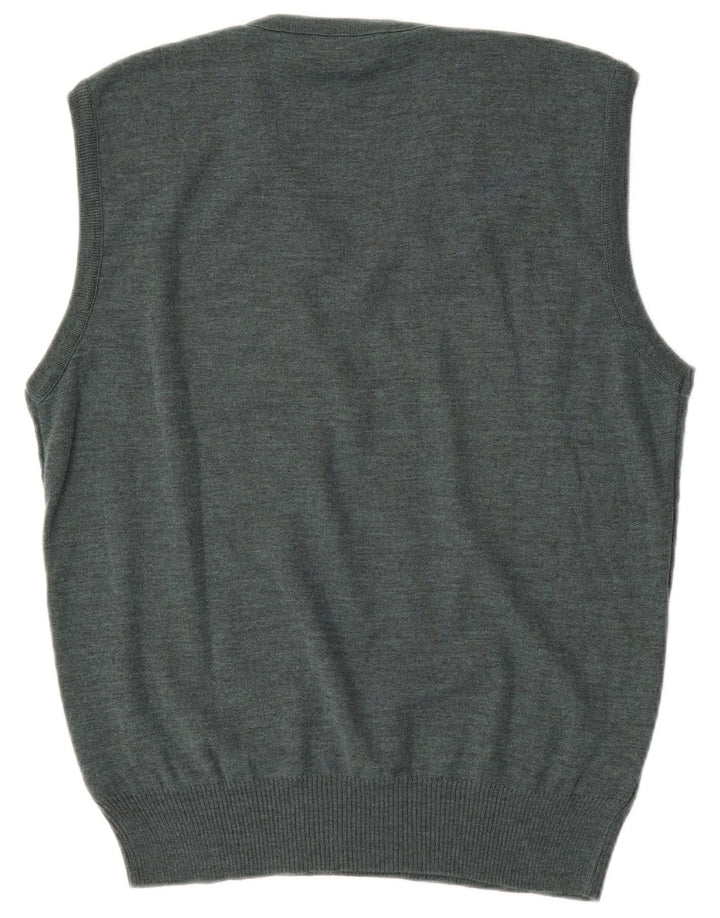 RAGNO Mens Vest Tank Top Medium Green