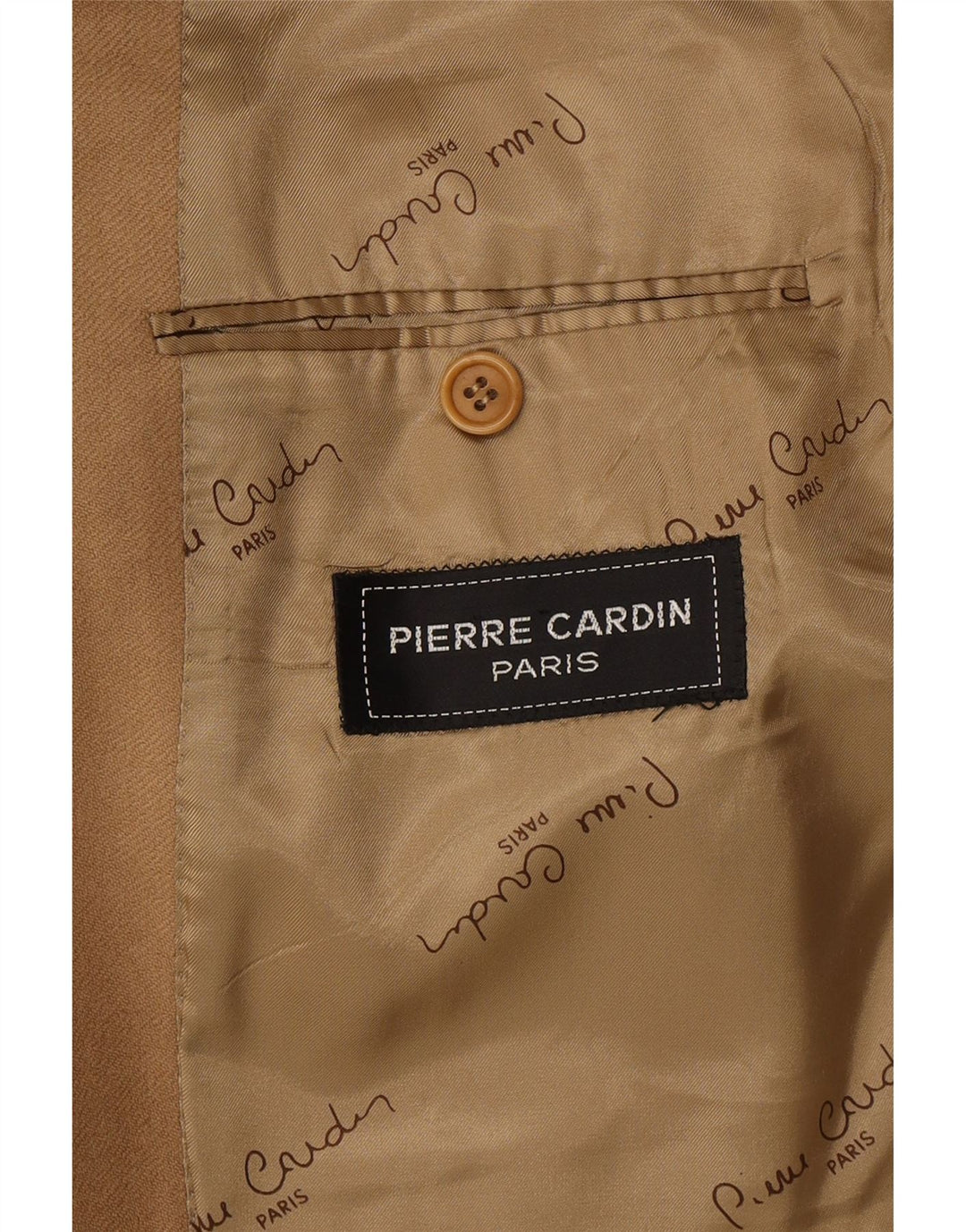 PIERRE CARDIN Herre 2-knaps blazerjakke UK 40 Large Beige