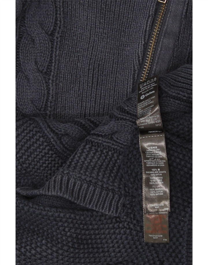 Marks & Spencer Womens Autograph Cardigan Sweater UK 14 Large Navy Blue