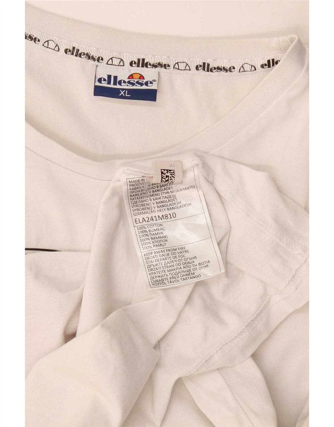 Ellesse Herre Grafisk T-Shirt Top XL Hvid