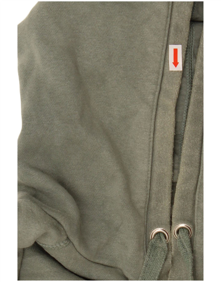 HURLEY Grafisk hættetrøje til kvinder UK 14 Mellemgrøn bomuld