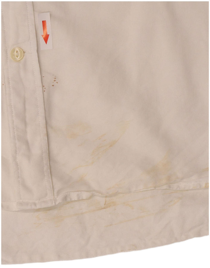 Gant Herre Fitted Shirt XL Hvidstribet bomuld