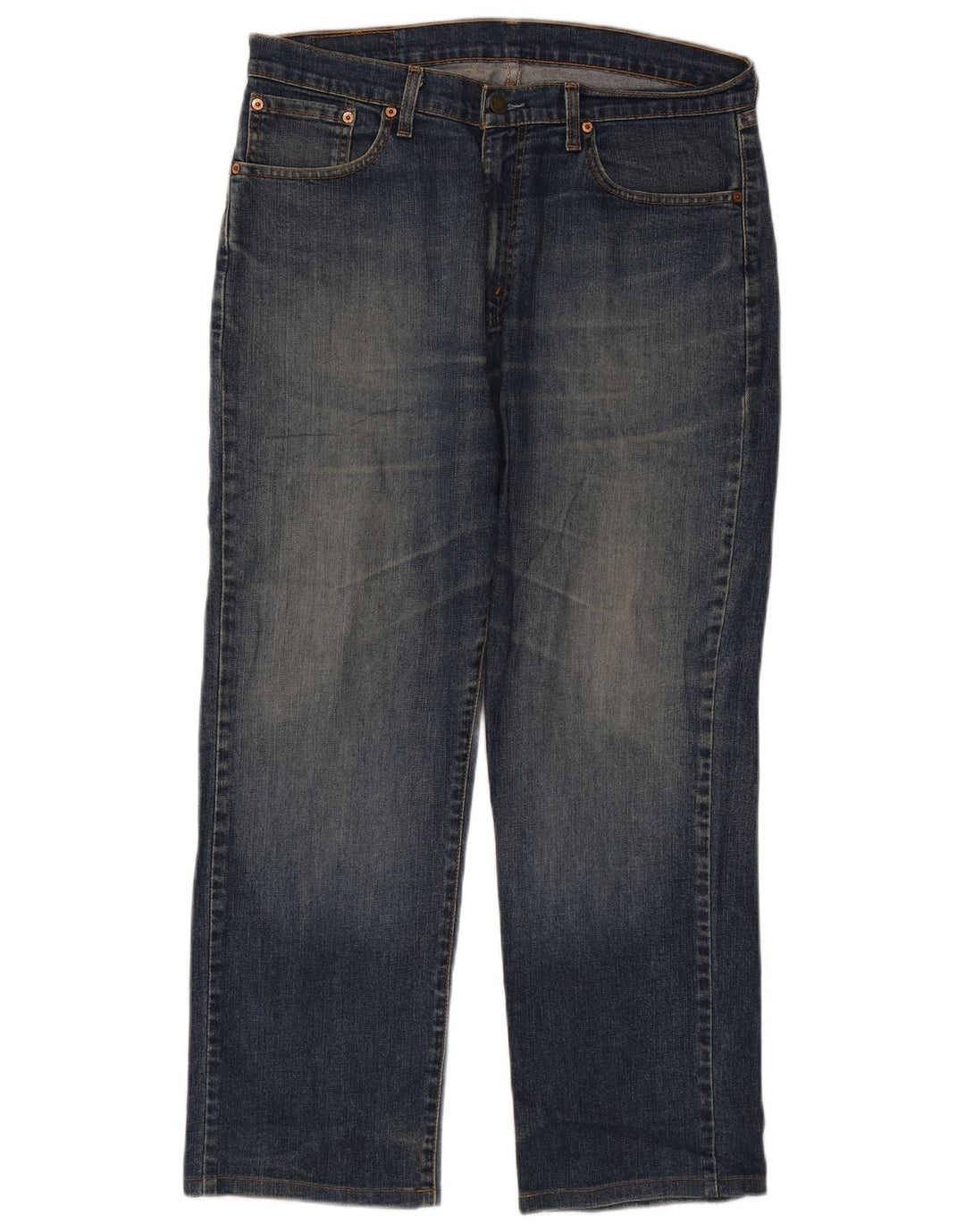 Levi's Herre 751 Straight Jeans W36 L29 Marineblå Bomuld