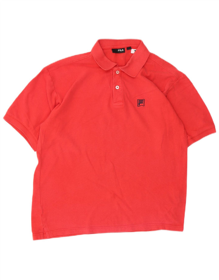 Fila herre polo shirt lille rød bomuld