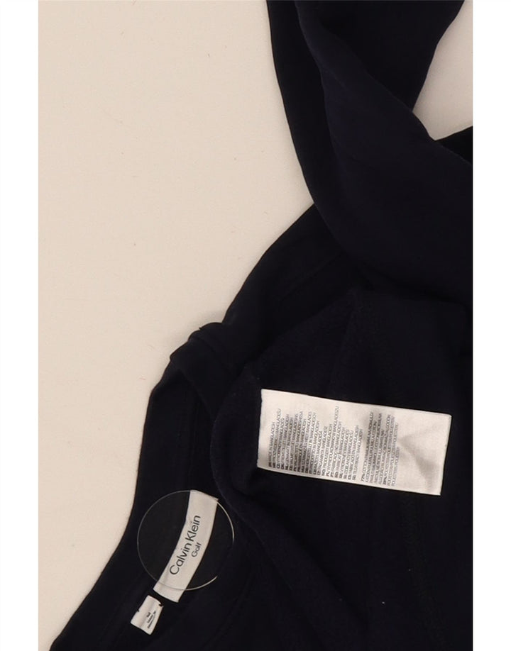 Calvin Klein Herre Golf Sweatshirt Jumper Medium Navyblå Bomuld
