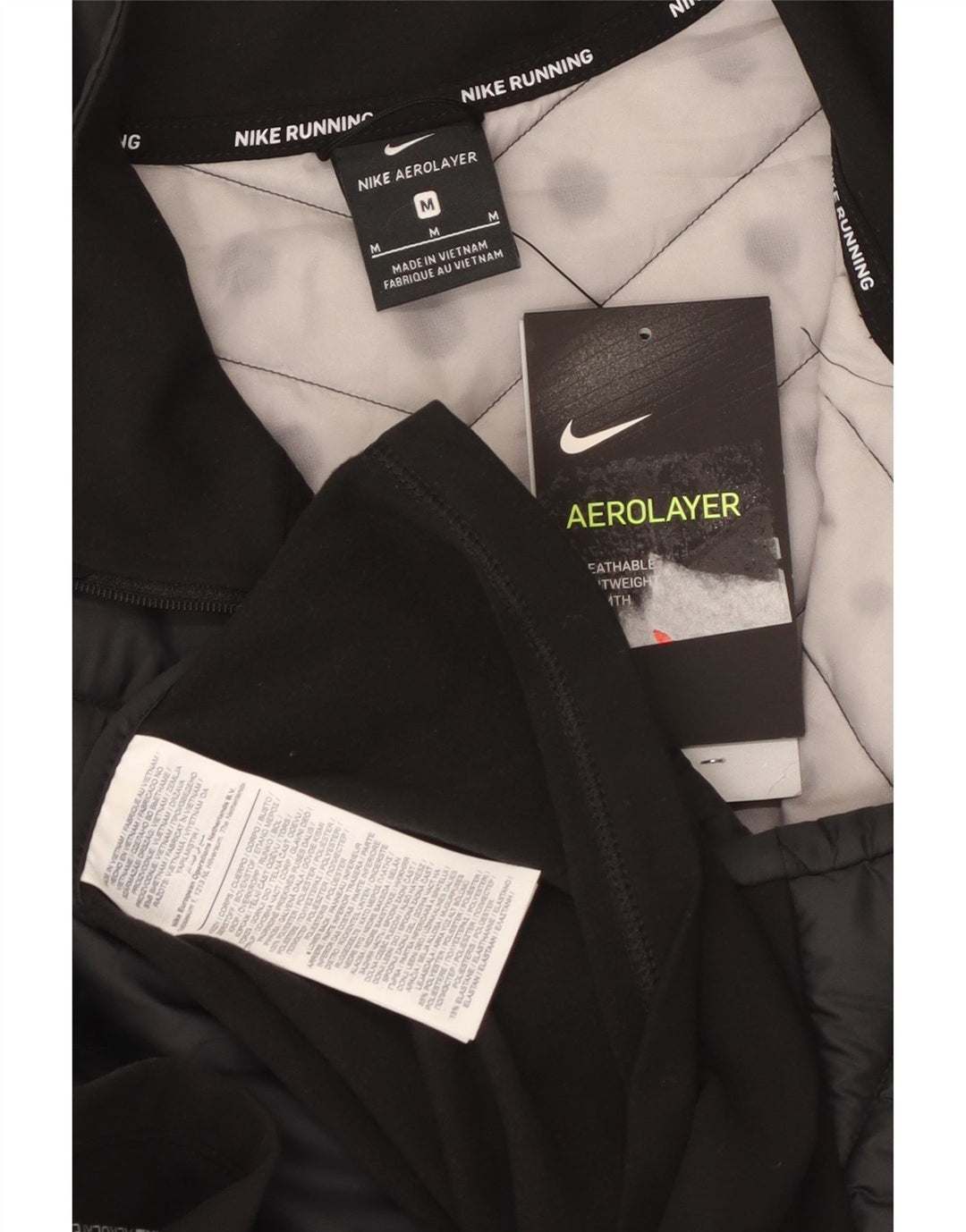 Nike Polstret Gilet UK 38 Medium Sort Polyester til mænd