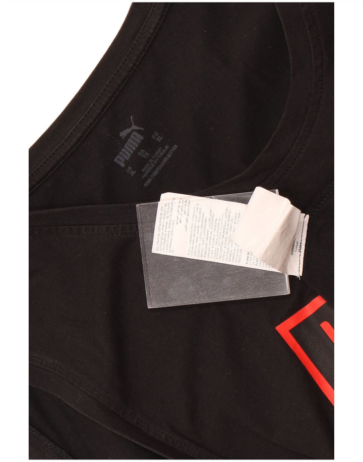 Puma Herre Grafisk Vest Top XL Sort Bomuld