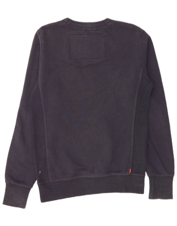 SUPERDRY Sweatshirt til mænd, lille marineblå bomuld