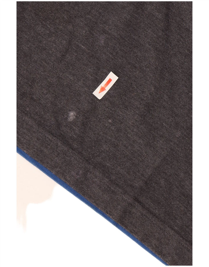 Diadora herre poloshirt mellemgrå Colourblock Bomuld