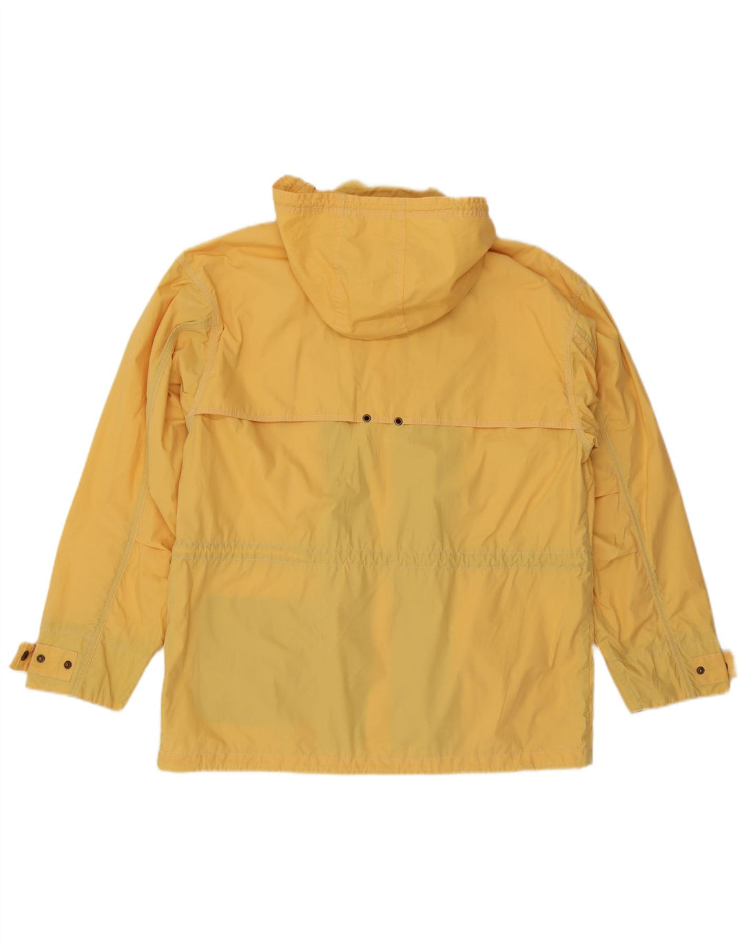 Vintage Herre Hooded Utility Jacket UK 38 Medium Yellow Polyester
