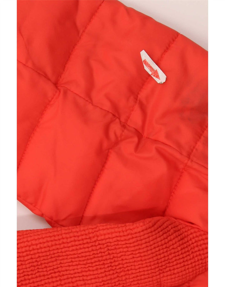 Superdry polstret hættejakke til kvinder UK 18 XL rød nylon