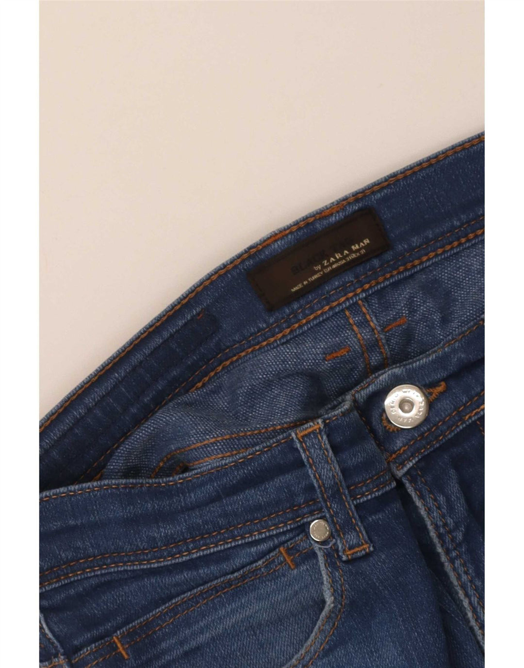 Zara Herre Slim Jeans EU 40 Medium W31 L31 Blå