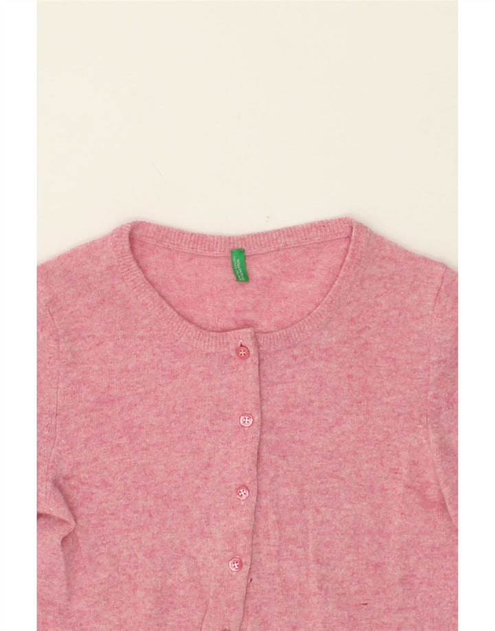 BENETTON Womens Cardigan Sweater UK 4 XS Pink Vintage Benetton and Second-Hand Benetton from Messina Hembry 