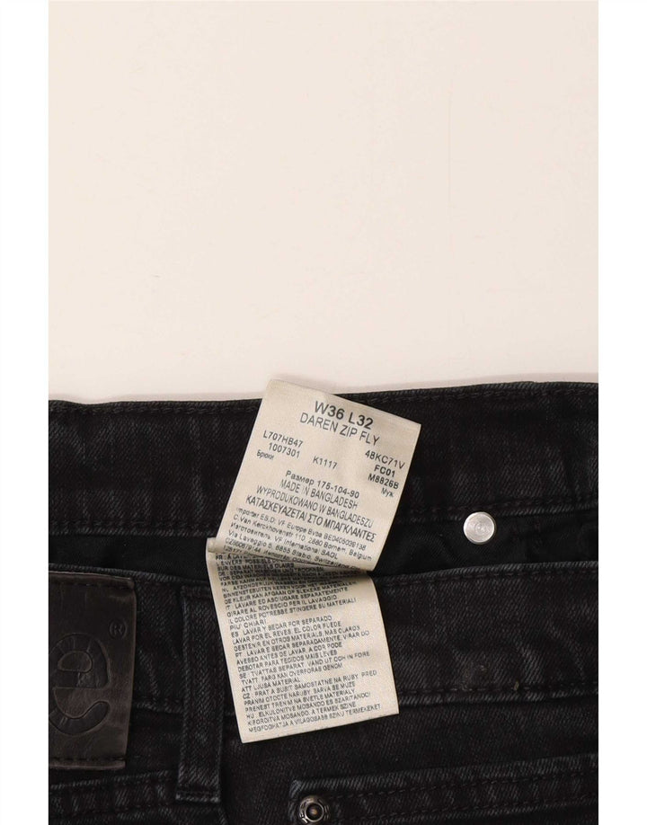 Lee Mens Daren Zip Fly Slim Jeans W36 L32 Grå Bomuld