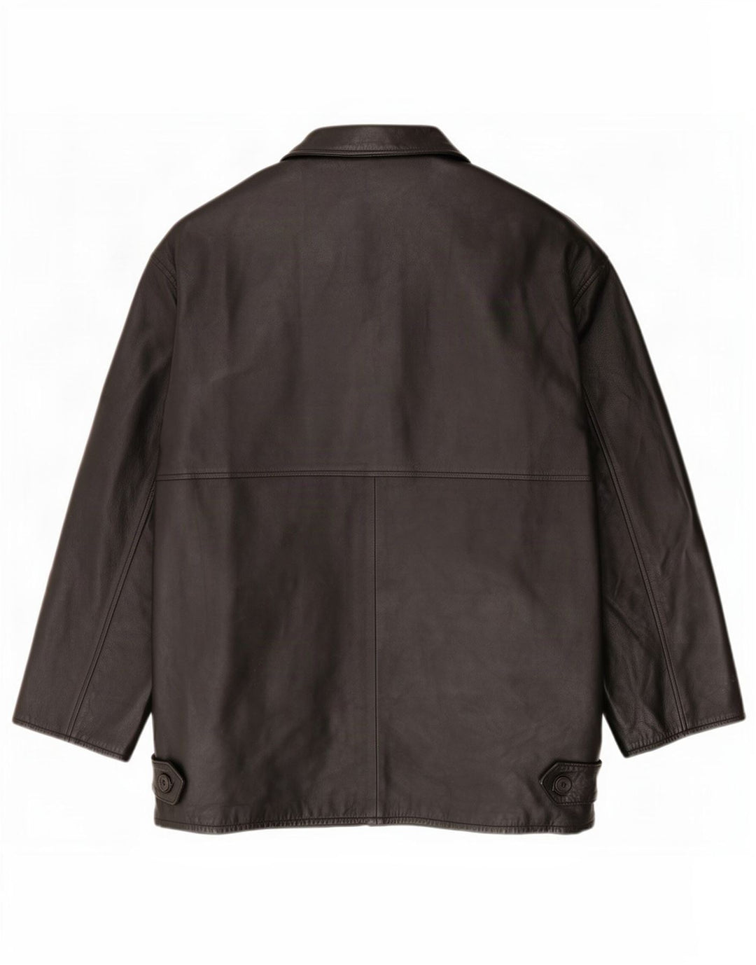 Vintage herre læderjakke IT 52 XL Sort