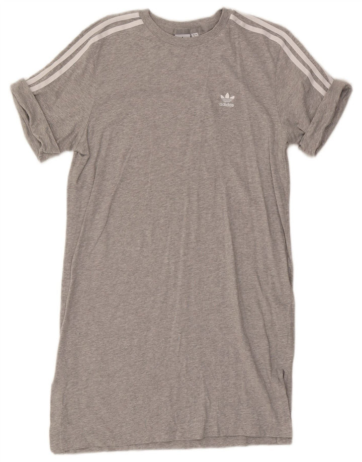 Adidas T-shirtkjole til kvinder UK 12 Medium Grå