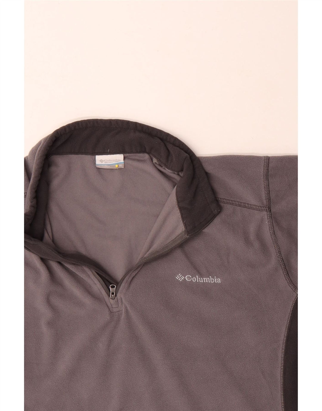 Columbia Herre lynlås-hals Fleece Jumper XL Grå Colourblock Polyester