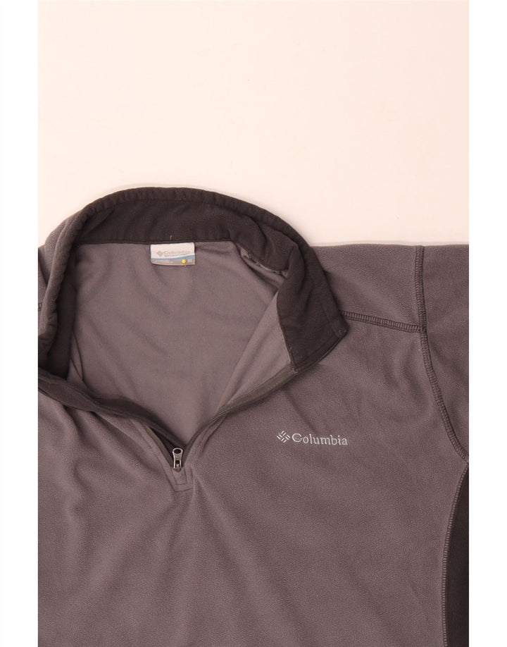 Columbia Herre lynlås-hals Fleece Jumper XL Grå Colourblock Polyester
