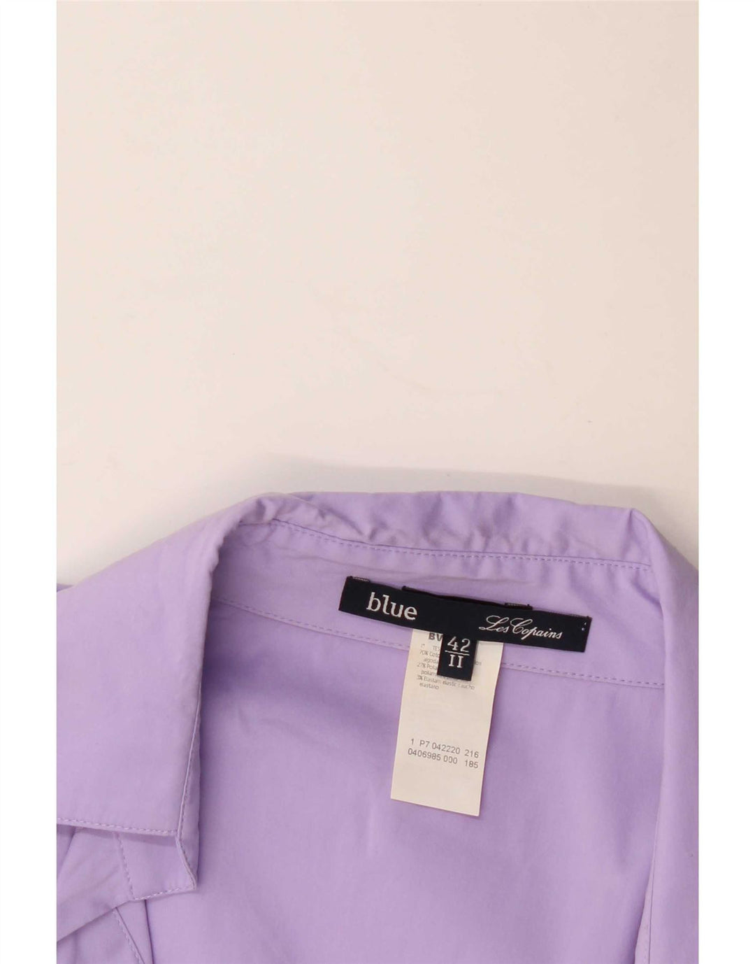 Les Copains Dame Pullover Shirt IT 42 Medium Lilla Bomuld