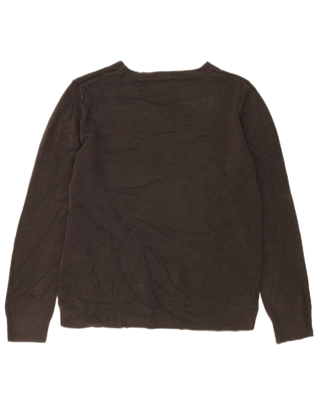 Marks & Spencer Dame Boat Neck Jumper Sweater UK 14 Medium Brun Akryl