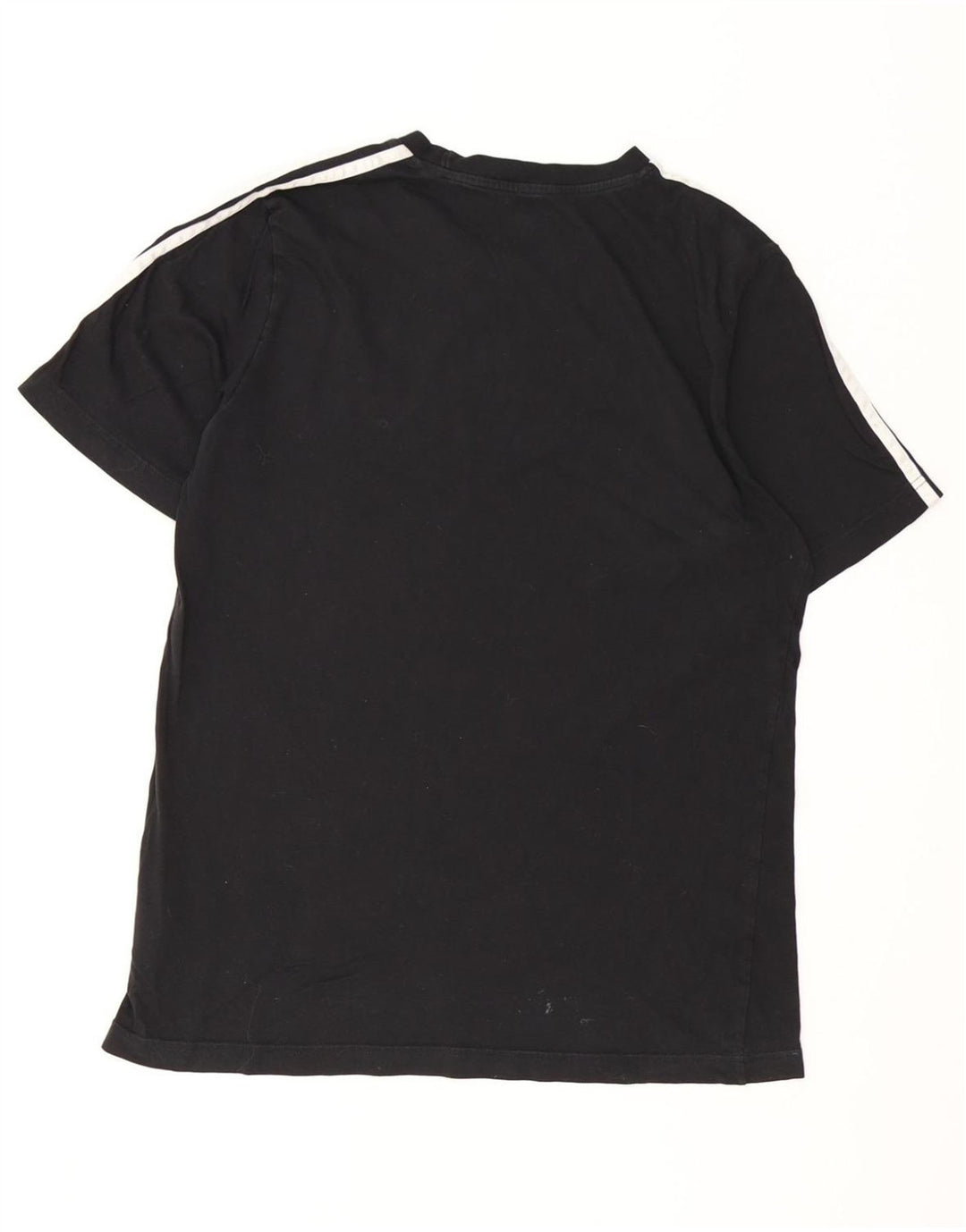 ADIDAS Herre T-Shirt Top Medium Sort Bomuld