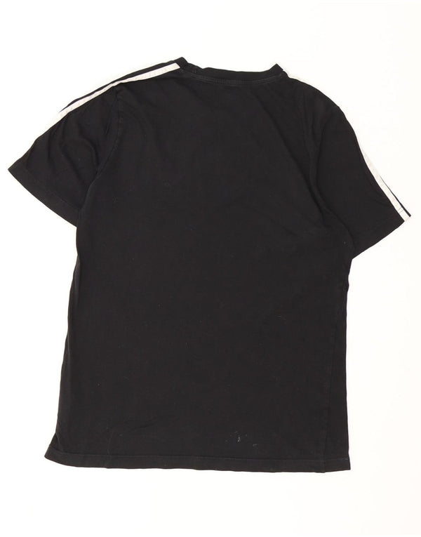 ADIDAS Herre T-Shirt Top Medium Sort Bomuld