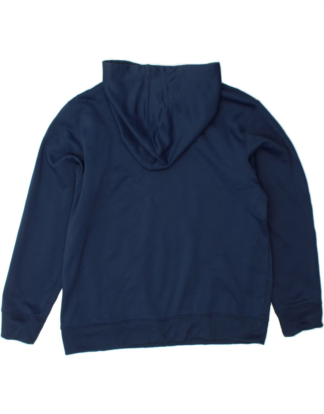 ADIDAS Mens Graphic Hoodie Jumper Large Navy Blue Polyester Vintage Adidas and Second-Hand Adidas from Messina Hembry 