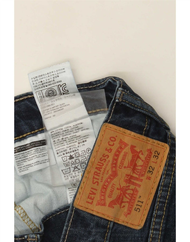 Levi's Herre 511 Slim Jeans W32 L28 Blå Bomuld