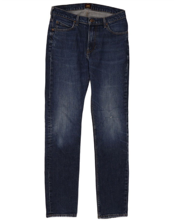 Lee Herre Rider Slim Jeans W33 L34 Blå Bomuld