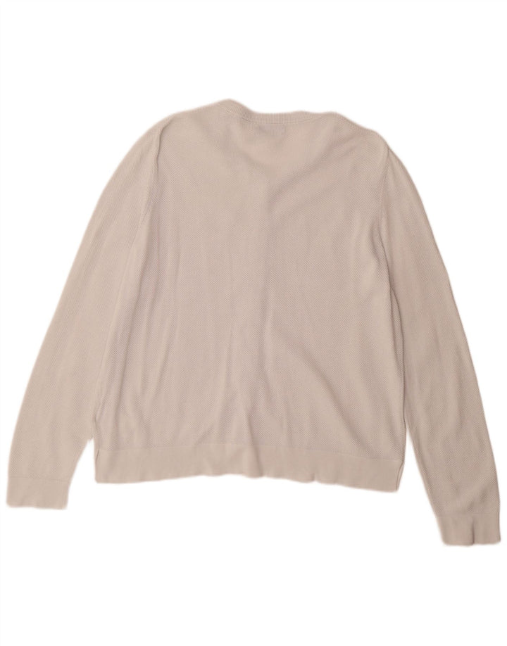 Gant Dame Cardigan Sweater UK 16 Large Off White Bomuld