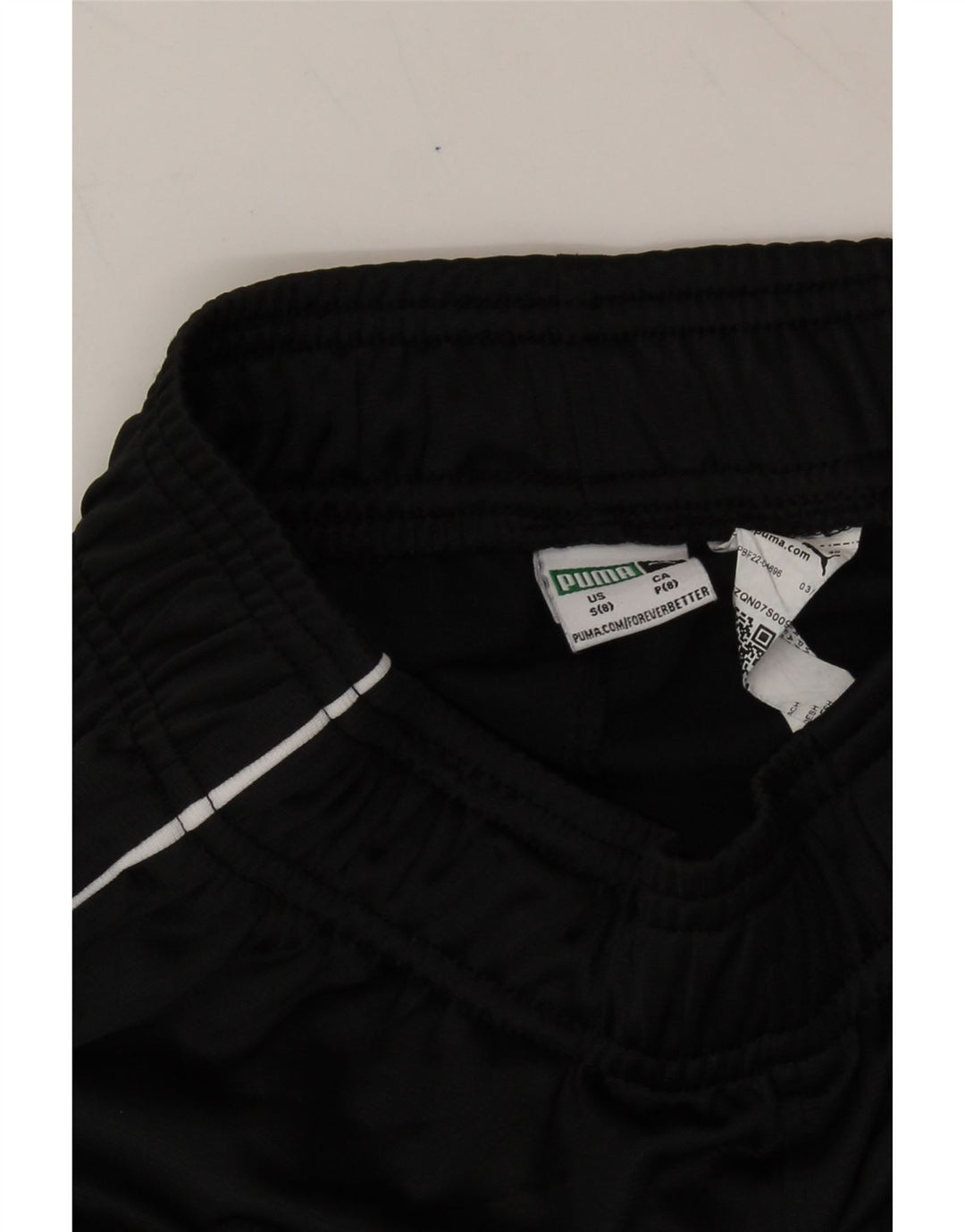 PUMA Boys Tracksuit Trousers Joggers 7-8 Years Small Black Polyester Vintage Puma and Second-Hand Puma from Messina Hembry 