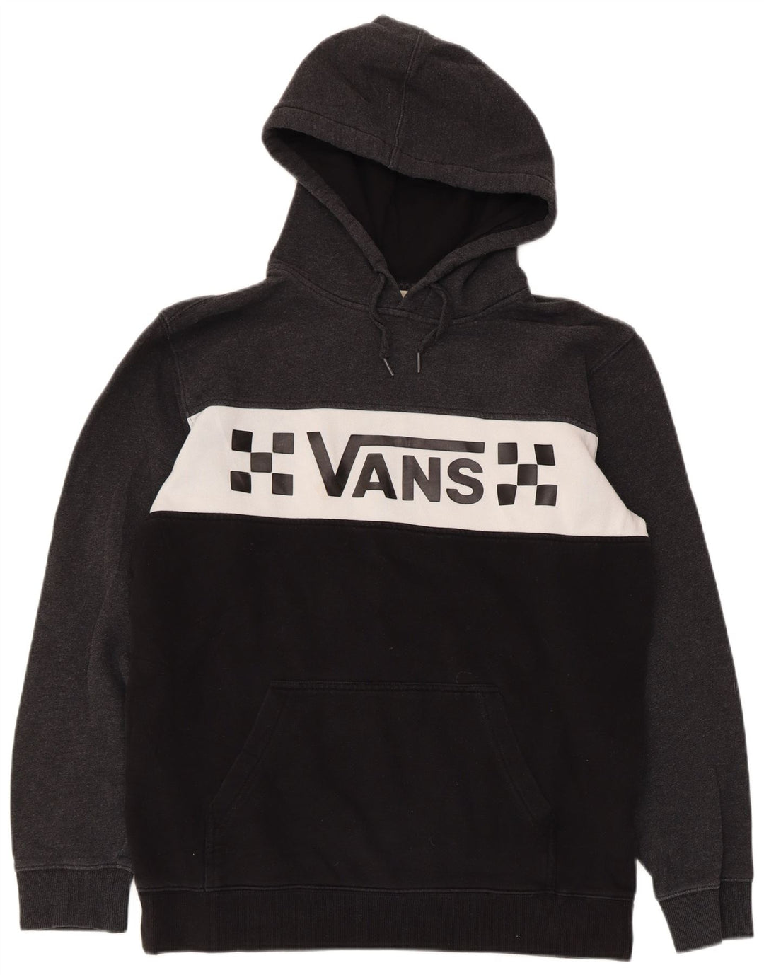 Vans Grafisk hættetrøje til mænd mellemgrå Colourblock Bomuld